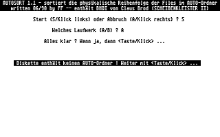 Autosort — screenshot 1